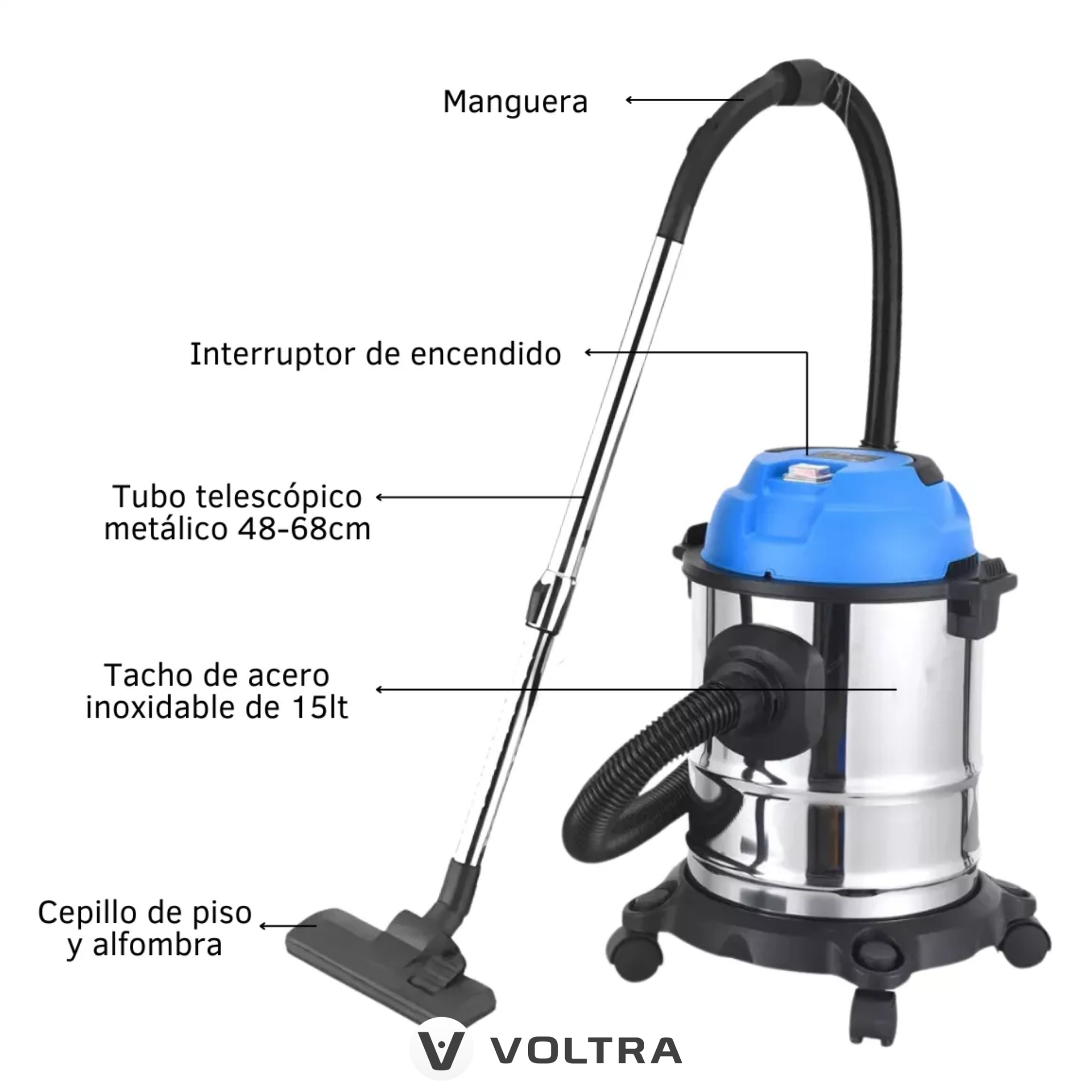 Aspiradora Industrial y Sopladora Voltra